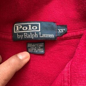 Vtg Ralph Lauren 1/4 zip sweater-2XL(26x30x27)